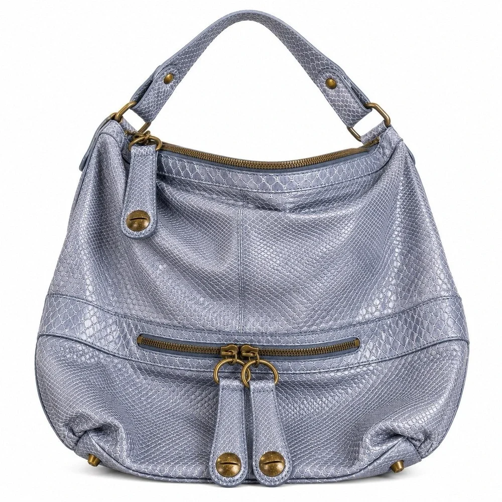 Gerard Darel Midday Hobo Bag Genuine Python Y2K Style Quiet‎ Luxury France Rare